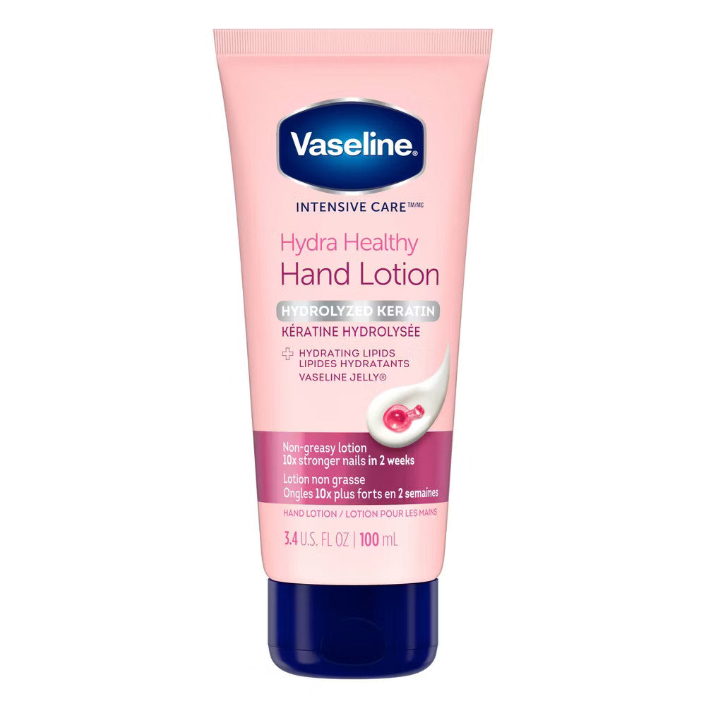Vaseline Intensive Care Healthy Hands Stronger Nails Lotion, 3.4 Oz
